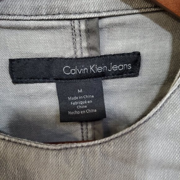 Calvin Klein | Denim Moto Jacket - Picture 3 of 5